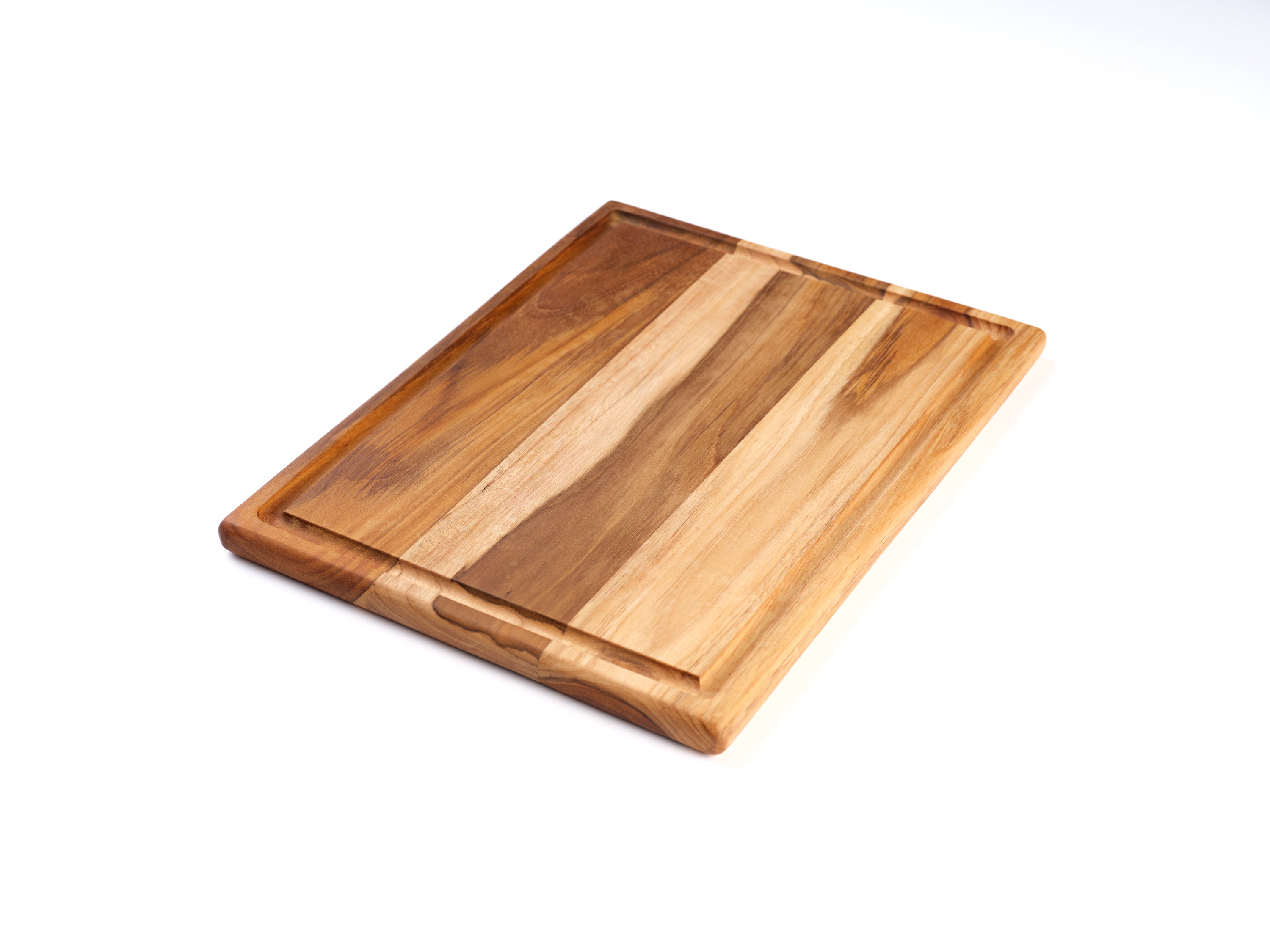 teak cutting board with juice groove